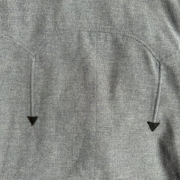 Western Circle S Gray Blazer Jacket Ranch Vintage - Picture 7 of 7